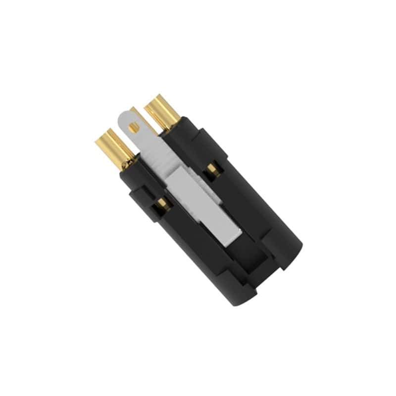 SCHF3-B / XLR3 de acero inoxidable negro - Clavija hembra