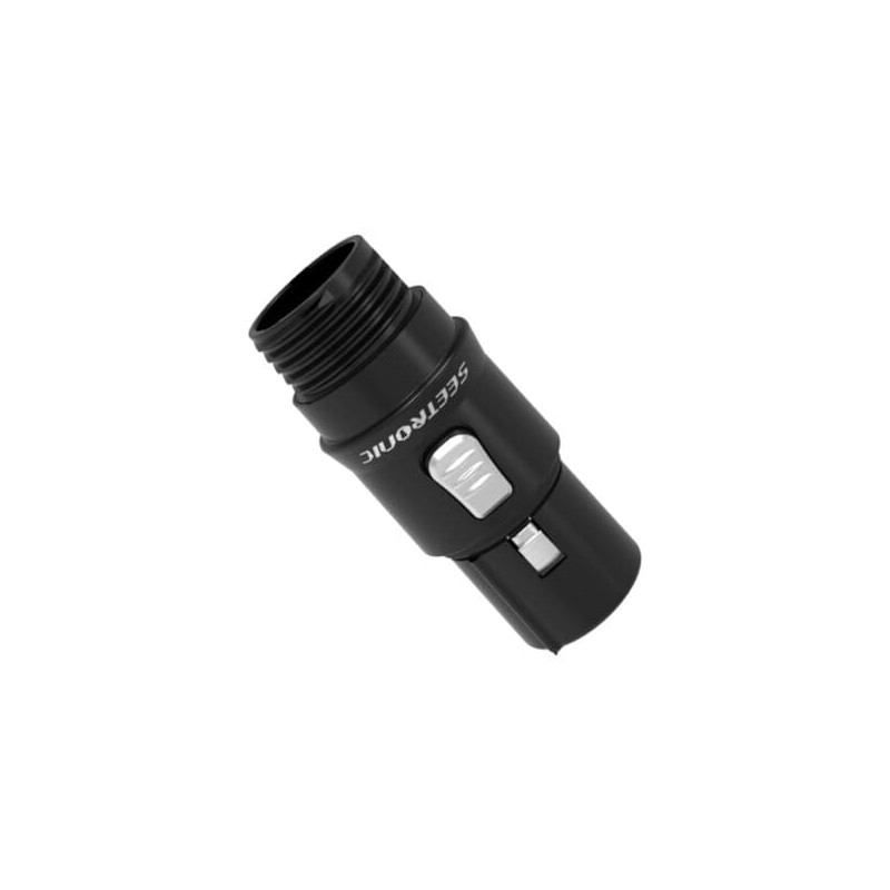 SCHF3-B / XLR3 de acero inoxidable negro - Clavija hembra