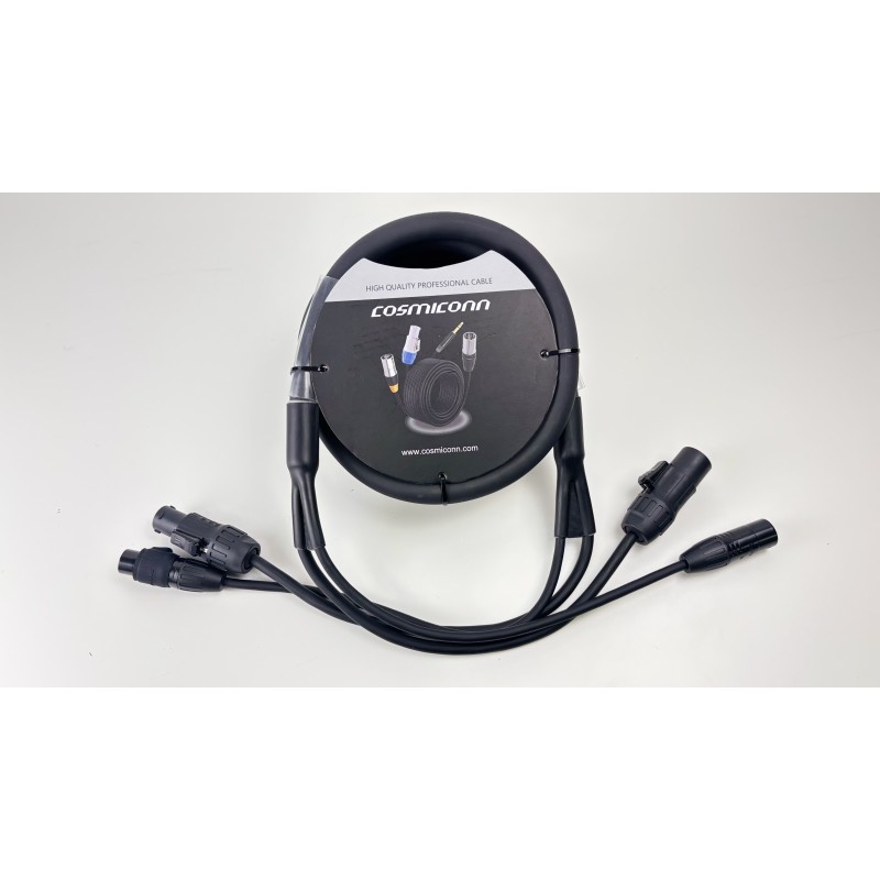COS 304/1.5M CABLE HIBRIDO XLR POWERCON IP65