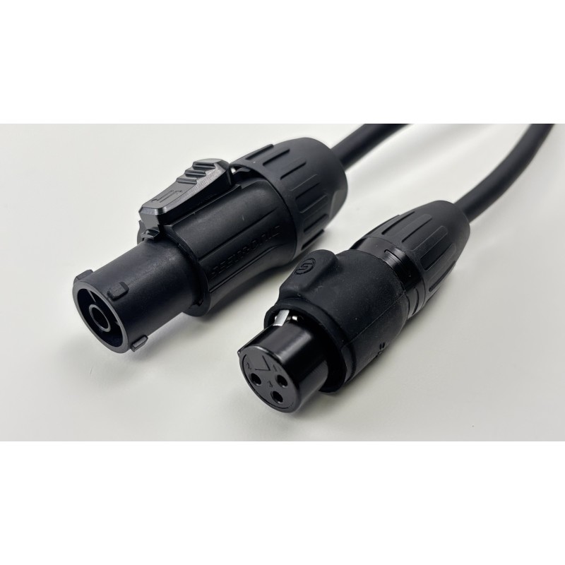 COS 304/1.5M CABLE HIBRIDO XLR POWERCON IP65 PARA DMX
