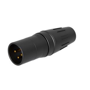 SCHM3 Conector XLR-3 macho acero inoxiadable serie H