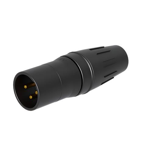 SCHM3 Conector XLR-3 macho acero inoxiadable serie H