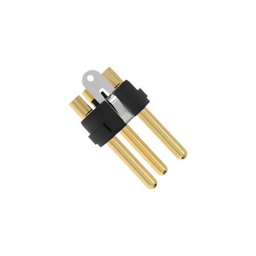 SCHM3 / XLR3 de acero inoxidable - Clavija macho