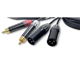 COS 029 / 1.5M Cable de audio dual 2x XLR (M) a 2x RCA