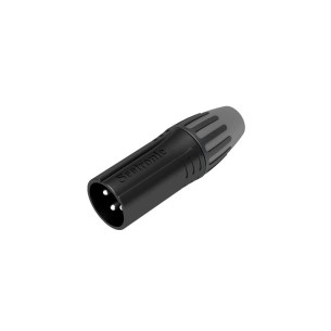 SCMM3-B  Conector XLR3 macho negro