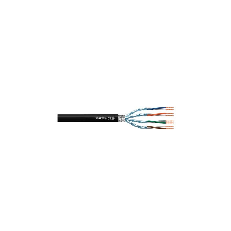 TASKER C726 PVC - Cable LAN 7 S-F.T.P. en PVC 4x2x0,14mm²