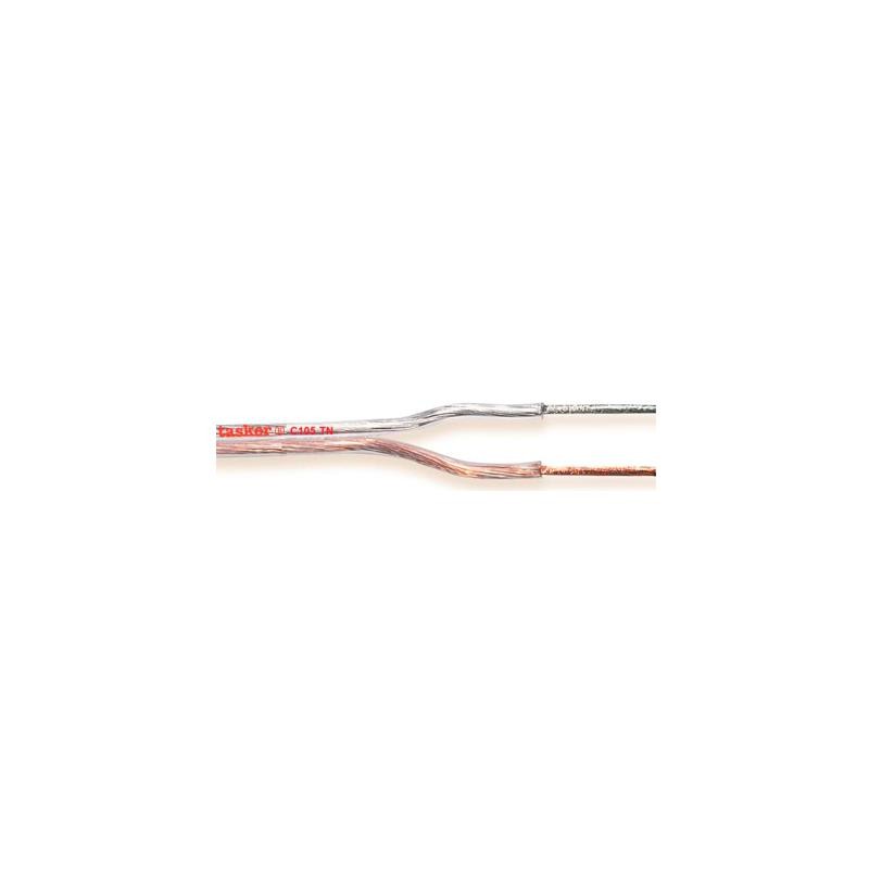 TASKER C105 TN - Cable plano transparente bipolar divisible 2x0,75
