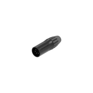 SCMM4-B Conector XLR-4 macho negro serie M